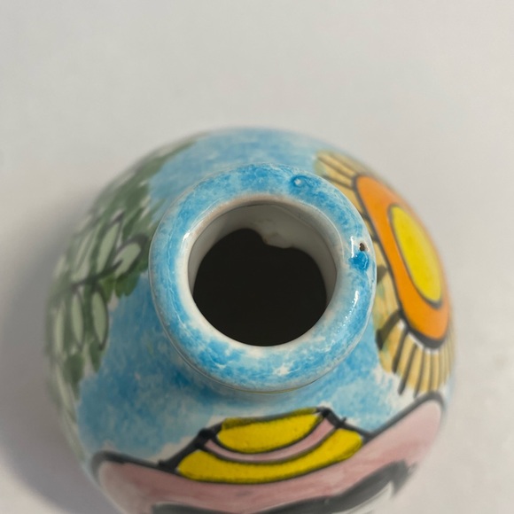 NINO PARRUCCA Hand Painted Ceramic Extra Virgin Oil Jug made in Italy - Picture 11 of 11